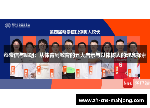 蔡崇信与姚明:从体育到教育的五大启示与以体树人的理念探索 蔡崇信与姚明:从体育到教育的五大启示与以体树人的理念探索